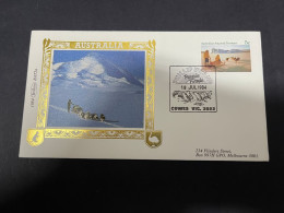 3-1-2024 (4 W 12) Australia AAT FDC (1985) Benham BAT1A +1 B + 1 (3 Gold FDC) 2 With Insert (Antarctic Scenes) - FDC