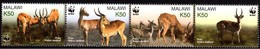 Malawi 2003 MiNr. 721 - 724 Mammals WWF Puku (Kobus Vardonii)  4v  MNH** 5,50 € - Malawi (1964-...)