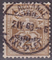 Ziffer 58A, 2 Rp.braunoliv  LAUSANNE       1883 - Oblitérés