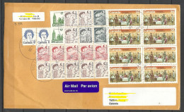 CANADA Kanada 2023 Air Mail Cover To Estonia With Many Stamps - Queen Elizabeth Etc. - Storia Postale