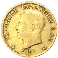 Premier-Empire-20 Lire Napoléon Ier 1814 Milan - Napoleoniche