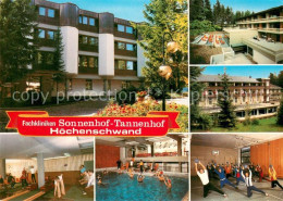 73726768 Hoechenschwand Fachkliniken Sonnenhof Tannenhof Kegelbahnen Hallenbad S - Höchenschwand