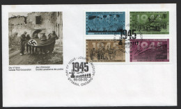 1995  World War 2 -  1945 Events  Sc 1541-4   Block Of 4 Different - 1991-2000