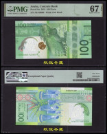 Aruba 100 Florin 2019, Paper, Lucky Number 000, IBNS Winner Note, PMG67 - Aruba (1986-...)