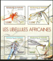 Burundi 2012 Insect African Dragonfly,MS MNH - Ongebruikt