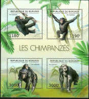 Burundi 2012 Primate African ChimpanzeeMS MNH - Nuevos