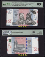 Poland 20 Zlotych 2015, Paper, Commemorative, Lucky Number 000, PMG69 - Poland
