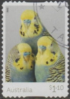 AUSTRALIA - DIE-CUT-USED 2022 $1.10 Budgerigars - "The Tweets" Golden Face Blues - Gebruikt