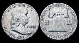 USA Half Dollar 1954 Franklin - 1948-1963: Franklin