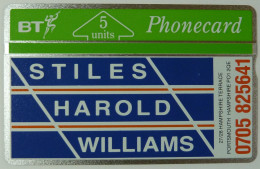 UK - Great Britain - Landis & Gyr - BTP030 - Stiles Harold Williams - Portsmouth - 130K - Mint - BT Promociónales