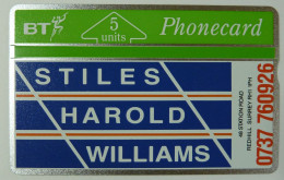 UK - Great Britain - Landis & Gyr - BTP031 - Stiles Harold Williams - Redhill Surrey - 130K - Mint - BT Promotional