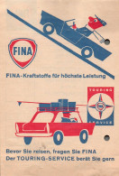 G9086 - FINA Tankstelle Kraftstoff Benzin DDR Grafik Werbung Reklame - 1950 - ...