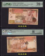 Jordan 5 Dinars, 2019, Paper, Solid 8, PMG70 - Jordania