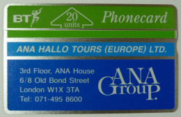 UK - Great Britain - Landis & Gyr - BTP049 - Ana Group - Hallo Tours - 112B - 4600ex - Mint - BT Promociónales