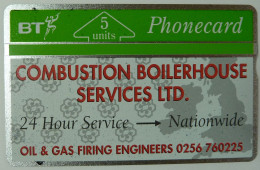 UK - Great Britain - Landis & Gyr - BTP053 - Combustion Boilerhouse Services - 112B - 500ex - Mint - BT Promotional