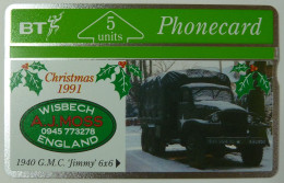 UK - Great Britain - Landis & Gyr - BTP057 - Christmas 1991 - AJ Moss Garage - 152F - 500ex - Mint - BT Promotie