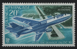 Franz. Polynesien 1973 - Mi-Nr. 166 ** - MNH - Flugzeuge / Airplanes - Ungebraucht