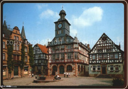 72439356 Heppenheim Bergstrasse Marktplatz Mit Rathaus Brunnen Fachwerkhaeuser L - Heppenheim