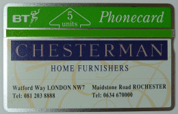 UK - Great Britain - Landis & Gyr - BTP077 - Chesterman Furnishers 1  - 243C - 4828ex - Mint - BT Promotie