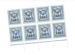 Bande De 8 Exemplaires1963 Sur Chiffres.MNH,Neuf Sans Charnière - Rollini 1900-09