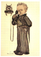 ILLUSTRATION, HUMMEL, THE BOSS, NR. 62.1239, ELEGANT CHILD, PHONE, SIGNED, POSTCARD - Hummel