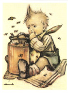 ILLUSTRATION, HUMMEL, HONEY LOVERS, NR. 62.1116, CHILD, EATING, BEE, SIGNED, POSTCARD - Hummel