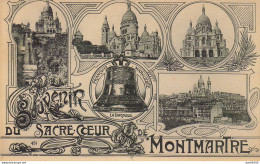 75 SOUVENIR DU SACRE COEUR DE MONTMARTRE - Saluti Da.../ Gruss Aus...