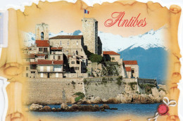 CPM - J - ALPES MARITIMES - ANTIBES - LES REMPARTS ET LA VIEILLE VILLE - Antibes - Les Remparts