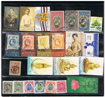 THAILANDE SIAM LOT 24 TIMBRES - Thailand