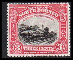 1909-1911. NORTH BORNEO. Country Motives - Animals. 3 C. Hinged. (MICHEL 129) - JF540017 - Bornéo Du Nord (...-1963)