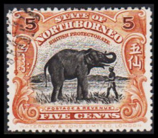 1909-1911. NORTH BORNEO. Country Motives - Animals. 5 C.  (MICHEL 131) - JF540019 - Bornéo Du Nord (...-1963)