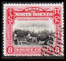 1909-1911. NORTH BORNEO. Country Motives - Animals. 8 C.  (MICHEL 133) - JF540024 - Borneo Del Nord (...-1963)