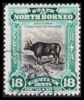 1909-1911. NORTH BORNEO. Country Motives - Animals. 18 C.  (MICHEL 137) - JF540025 - Borneo Del Nord (...-1963)