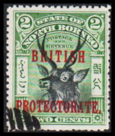1901-1902. NORTH BORNEO. STATE OF NORTH BORNEO Overprinted BRITISH PROTECTORATE 2 CENTS. (Michel 98) - JF540029 - Nordborneo (...-1963)