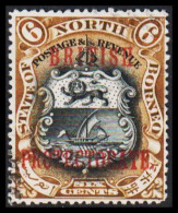 1901-1902. NORTH BORNEO. STATE OF NORTH BORNEO Overprinted BRITISH PROTECTORATE 6 CENTS.  (Michel 102) - JF540033 - Bornéo Du Nord (...-1963)