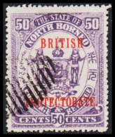 1901-1902. NORTH BORNEO. STATE OF NORTH BORNEO Overprinted BRITISH PROTECTORATE 50 CENTS.  (Michel 108) - JF540039 - Nordborneo (...-1963)