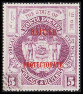 1905. NORTH BORNEO. THE STATE OF NORTH BORNEO Coat Of Arms Overprinted BRITISH PROTECTORATE 5... (Michel 125) - JF540040 - Nordborneo (...-1963)