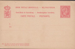 1906. LUXEMBOURG. CARTE POSTALE. 10 Centimes CARTE POSTALE Grossherzog Adolf. - JF445182 - Stamped Stationery
