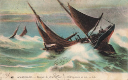 FRANCE - Marseille - Barques De Pêche En Mer - Carte Postale Ancienne - Non Classés