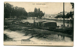 CPA  51 : MAREUIL Sur AY    Canal Et Péniche    VOIR   DESCRIPTIF  §§§ - Mareuil-sur-Ay