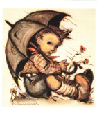 ILLUSTRATION, HUMMEL, HAVE THE SUN IN YOUR HEART, NR. 62.1294, CHILD, BOY, UMBRELLA, SIGNED, POSTCARD - Hummel