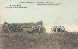 MILITARIA - La Guerre 1914-1915 - Artillerie Lourde Anglaise En Action - Colorisé - Carte Postale Ancienne - War 1914-18