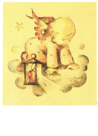 ILLUSTRATION, HUMMEL, WATCHFUL ANGEL, NR. 62.1451, CHILD, ANGEL, CANDLE, SIGNED, POSTCARD - Hummel