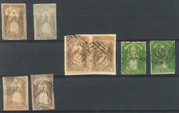 VICTORIA. 9 Sellos Primeras Emisiones. Mayoría Matasellados. - Used Stamps