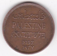 Palestine Sous Mandat Britannique, 1 Mil 1937 , En Bronze , KM# 1 - Israele