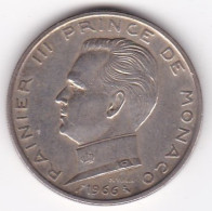 Monaco . 5 Francs 1966 . Rainier III, En Argent - 1960-2001 New Francs