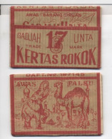 Papier à Cigarettes / Kertas Rokok - Gadja Unta - Awas Palsu (Awas ! Barang Tiruan) - Otros & Sin Clasificación