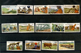 Transkei 1 Série Complète De 14 Timbres Tourisme Vie Traditionnelle Découverte Du Pays - Transkei