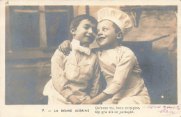 ENFANTS - La Bonne Aubaine - Garçons Cuisiniers - Carte Postale Ancienne - Autres & Non Classés