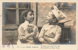 ENFANTS - La Bonne Aubaine - Garçons Cuisiniers -  Je Crois Que C'est Bien Joli - Carte Postale Ancienne - Autres & Non Classés